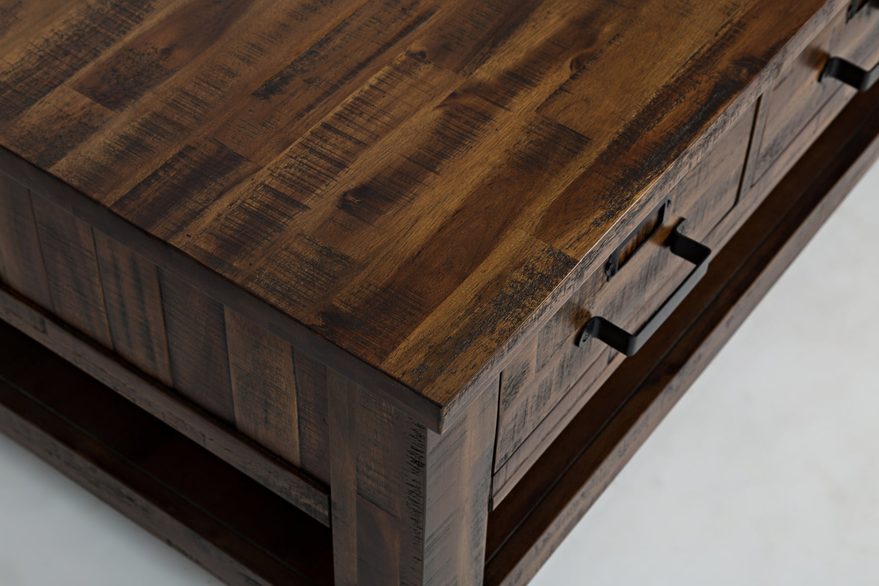 Cannon Valley Distressed Brown Cocktail Table - Ornate Home