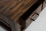 Cannon Valley Distressed Brown Cocktail Table - Ornate Home
