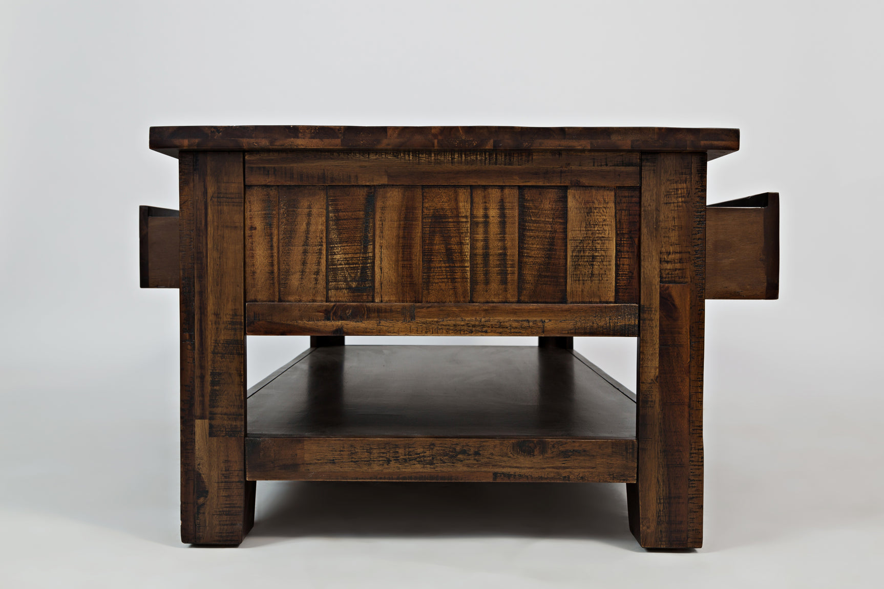 Cannon Valley Distressed Brown Cocktail Table - Ornate Home