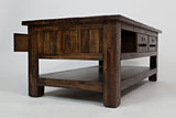 Cannon Valley Distressed Brown Cocktail Table - Ornate Home