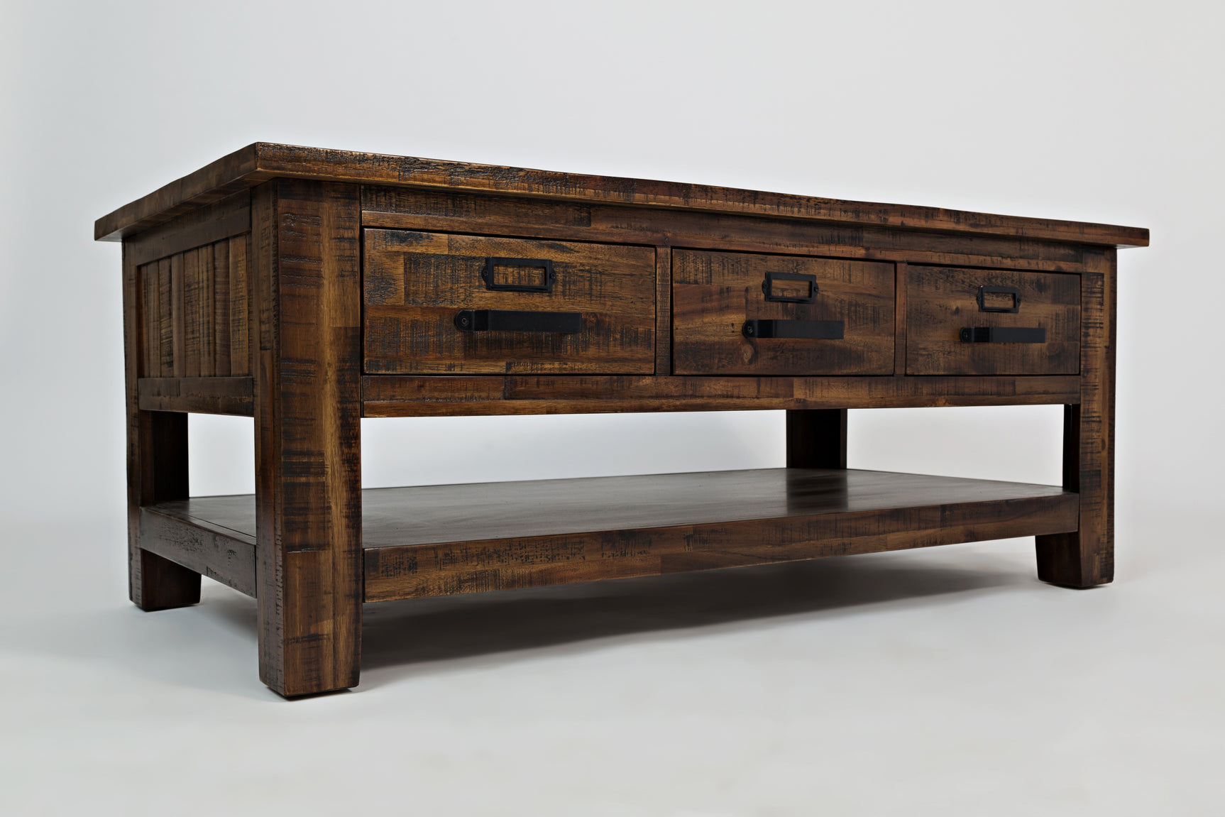 Cannon Valley Distressed Brown Cocktail Table - Ornate Home