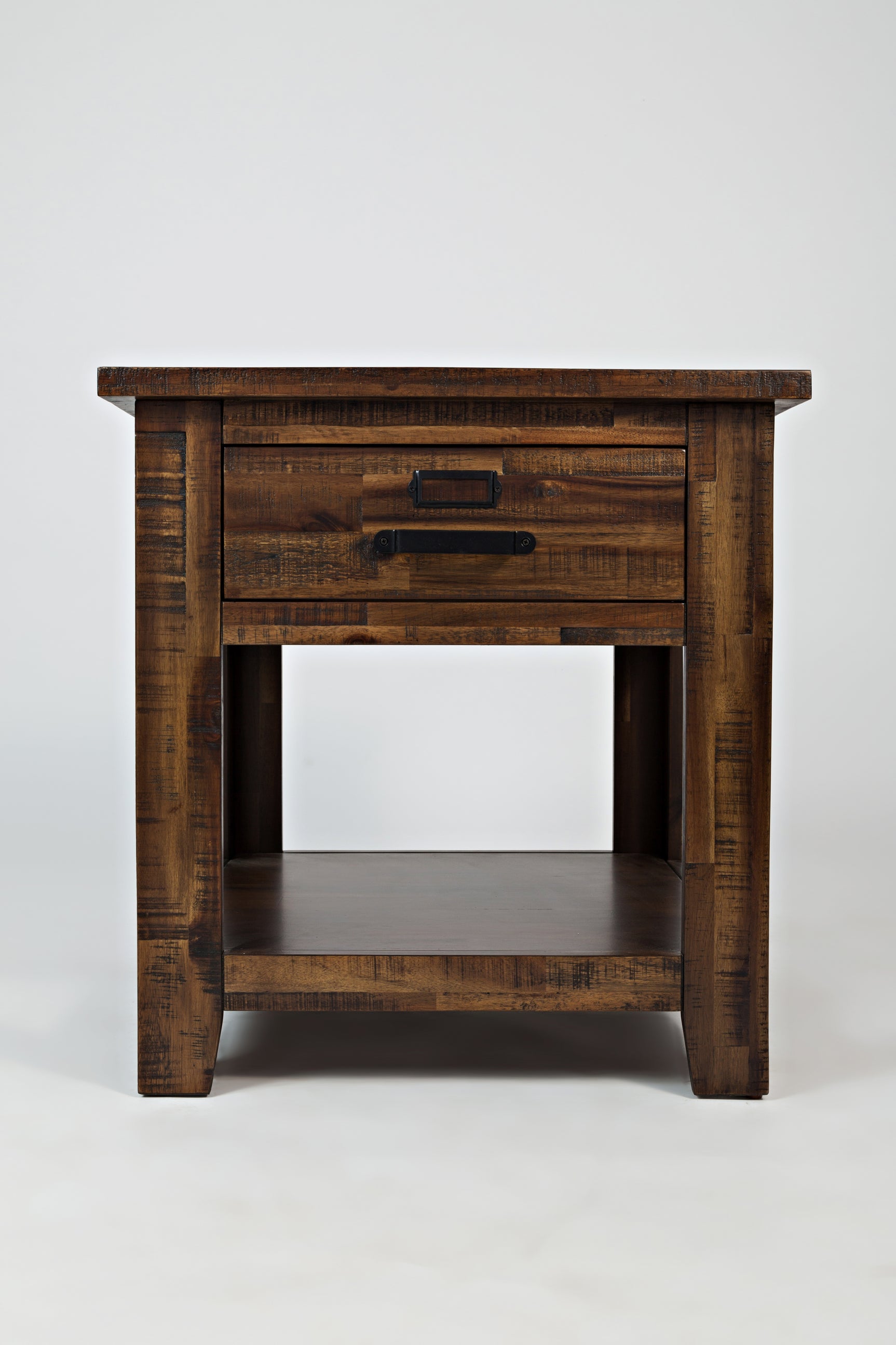 Cannon Valley Distressed Brown End Table - Ornate Home