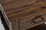 Cannon Valley Distressed Brown End Table - Ornate Home