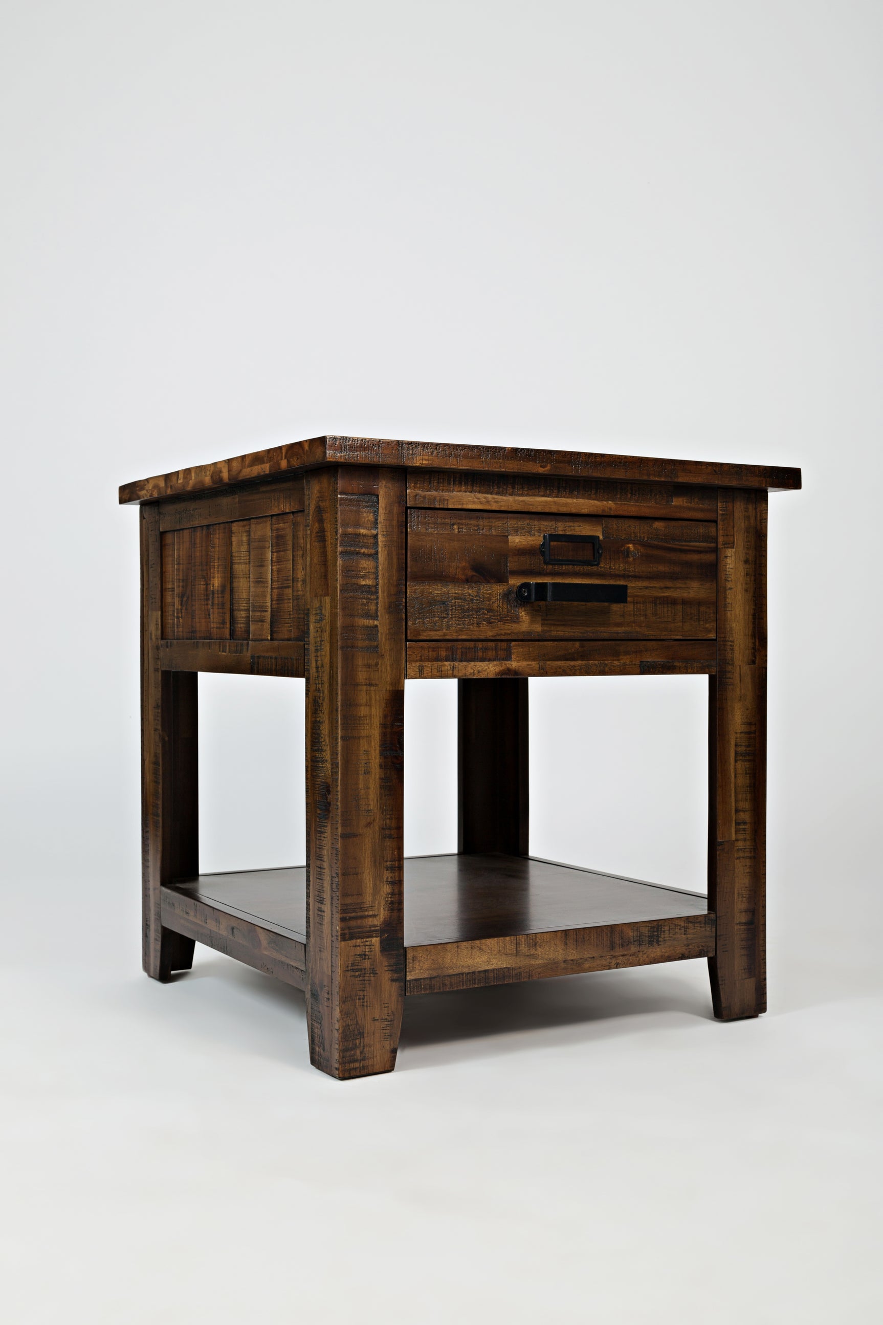 Cannon Valley Distressed Brown End Table - Ornate Home