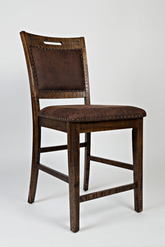 Cannon Valley Distressed Brown High/Low Dining Table w/ 4 Stools - Ornate Home