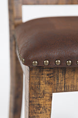 Cannon Valley Distressed Brown Slat Back Dining Chair (Set of 2) - Ornate Home
