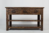 Cannon Valley Distressed Brown Sofa Table - Ornate Home