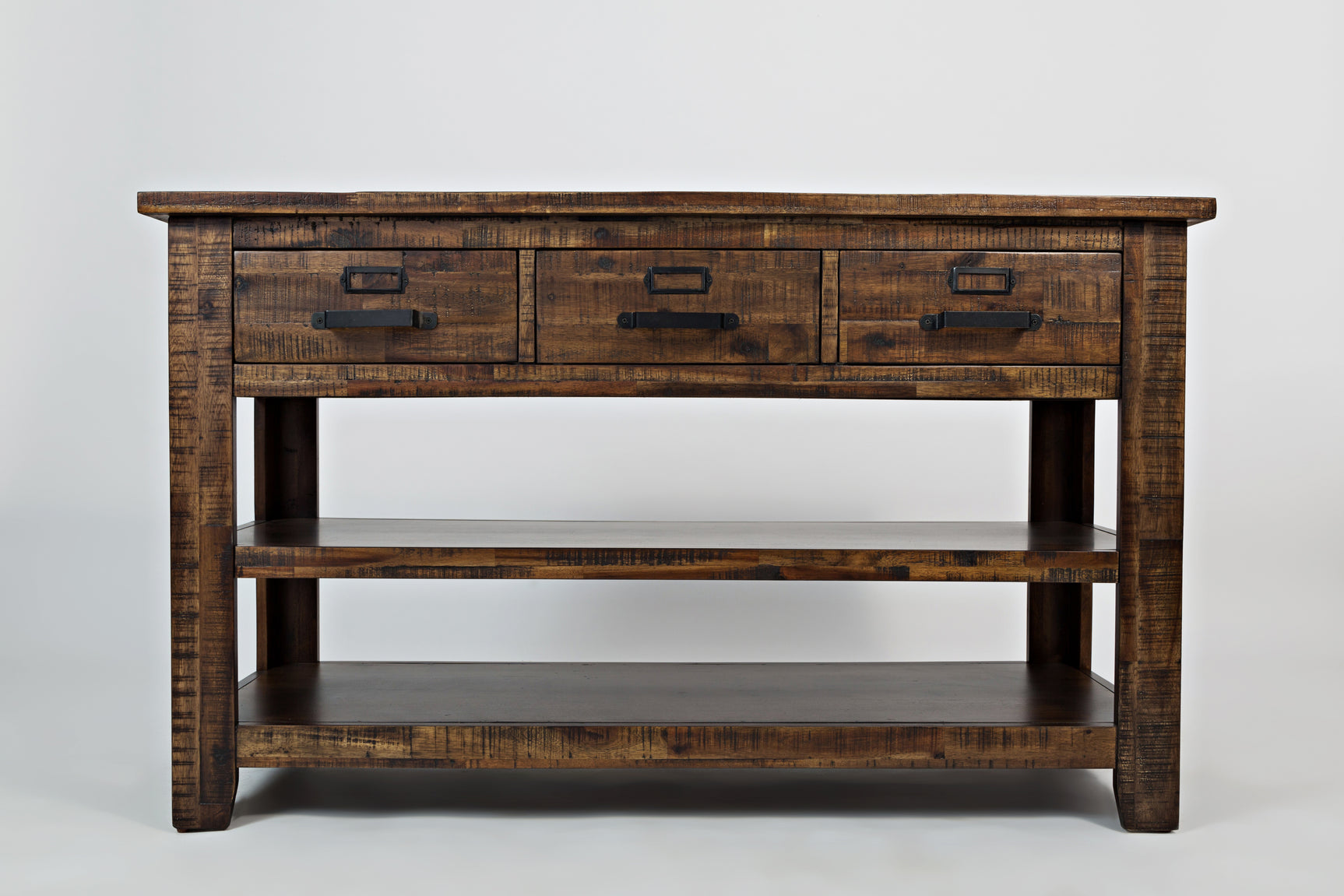 Cannon Valley Distressed Brown Sofa Table - Ornate Home