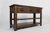 Cannon Valley Distressed Brown Sofa Table - Ornate Home