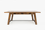 Cannon Valley Distressed Brown Trestle Dining Table - Ornate Home