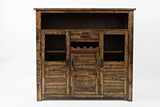 Cannon Valley Distressed Brown Wine Cabinet - Ornate Home