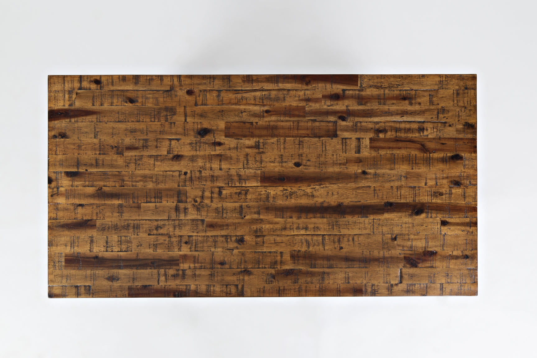 Cannon Valley Trestle Distressed Brown Cocktail Table - Ornate Home