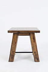 Cannon Valley Trestle Distressed Brown End Table - Ornate Home