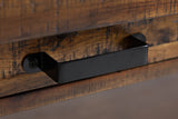 Cannon Valley Trestle Distressed Brown Sofa Table - Ornate Home