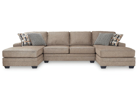 Cannonbrook Nutmeg 3-Piece Sectional w/Chaise - Ornate Home
