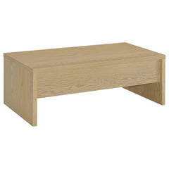 Canoga Light Oak 2-piece Lift Top Cocktail Coffee Table Set - Ornate Home