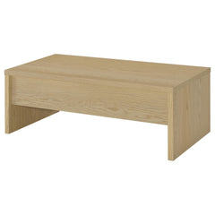 Canoga Light Oak 2-piece Lift Top Cocktail Coffee Table Set - Ornate Home