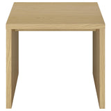 Canoga Light Oak Engineered Wood Accent Side End Table - Ornate Home