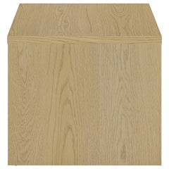 Canoga Light Oak Engineered Wood Accent Side End Table - Ornate Home