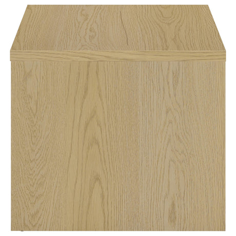 Canoga Light Oak Engineered Wood Accent Side End Table - Ornate Home