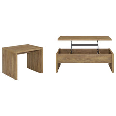 Canoga Mango 2-piece Lift Top Cocktail Coffee Table Set - Ornate Home