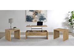 Canoga Mango 3-piece Lift Top Cocktail Coffee Table Set - Ornate Home