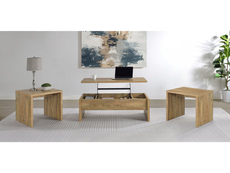 Canoga Mango 3-piece Lift Top Cocktail Coffee Table Set - Ornate Home