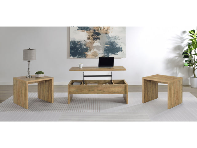 Canoga Mango 3-piece Lift Top Cocktail Coffee Table Set - Ornate Home