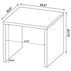 Canoga Mango Engineered Wood Accent Side End Table - Ornate Home