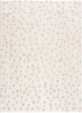 Cansu Pink & Cream Dotted Area Rug - Ornate Home