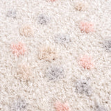 Cansu Pink & Cream Dotted Area Rug - Ornate Home