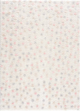 Cansu Pink & Cream Dotted Area Rug - Ornate Home
