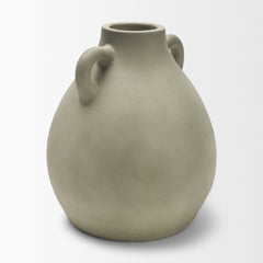 Cantara Medium Sage Green Ceramic Milk Jug with Handles - Ornate Home