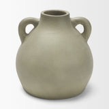 Cantara Sage Green Small Ceramic Milk Jug with Handles - Ornate Home