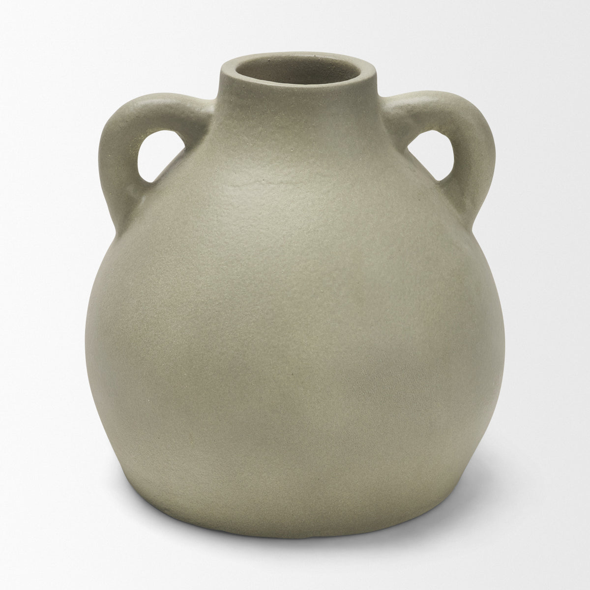 Cantara Sage Green Small Ceramic Milk Jug with Handles - Ornate Home