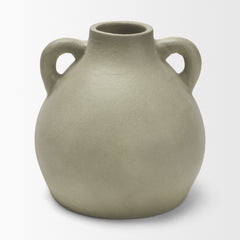 Cantara Sage Green Small Ceramic Milk Jug with Handles - Ornate Home