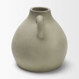 Cantara Sage Green Small Ceramic Milk Jug with Handles - Ornate Home