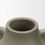 Cantara Sage Green Small Ceramic Milk Jug with Handles - Ornate Home