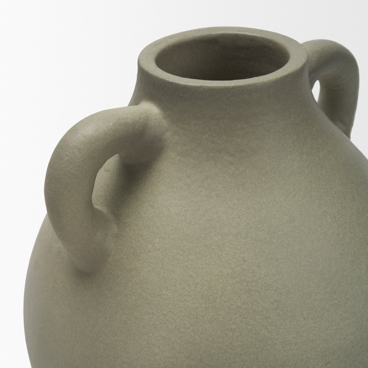 Cantara Sage Green Small Ceramic Milk Jug with Handles - Ornate Home