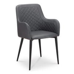 Cantata Slate Vegan Leather Dining Chair (Set of 2) - Ornate Home