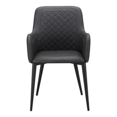 Cantata Slate Vegan Leather Dining Chair (Set of 2) - Ornate Home