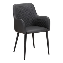 Cantata Slate Vegan Leather Dining Chair (Set of 2) - Ornate Home