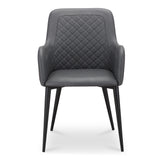 Cantata Slate Vegan Leather Dining Chair (Set of 2) - Ornate Home