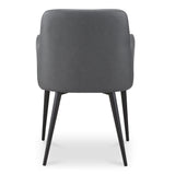 Cantata Slate Vegan Leather Dining Chair (Set of 2) - Ornate Home