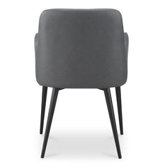 Cantata Slate Vegan Leather Dining Chair (Set of 2) - Ornate Home