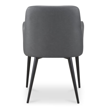 Cantata Slate Vegan Leather Dining Chair (Set of 2) - Ornate Home