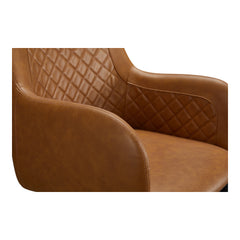 Cantata Tawny Vegan Leather  Dining Chair (Set of 2) - Ornate Home