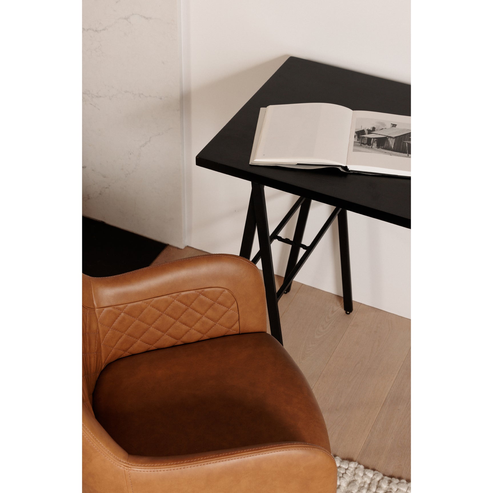 Cantata Tawny Vegan Leather  Dining Chair (Set of 2) - Ornate Home