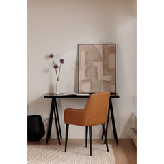 Cantata Tawny Vegan Leather  Dining Chair (Set of 2) - Ornate Home
