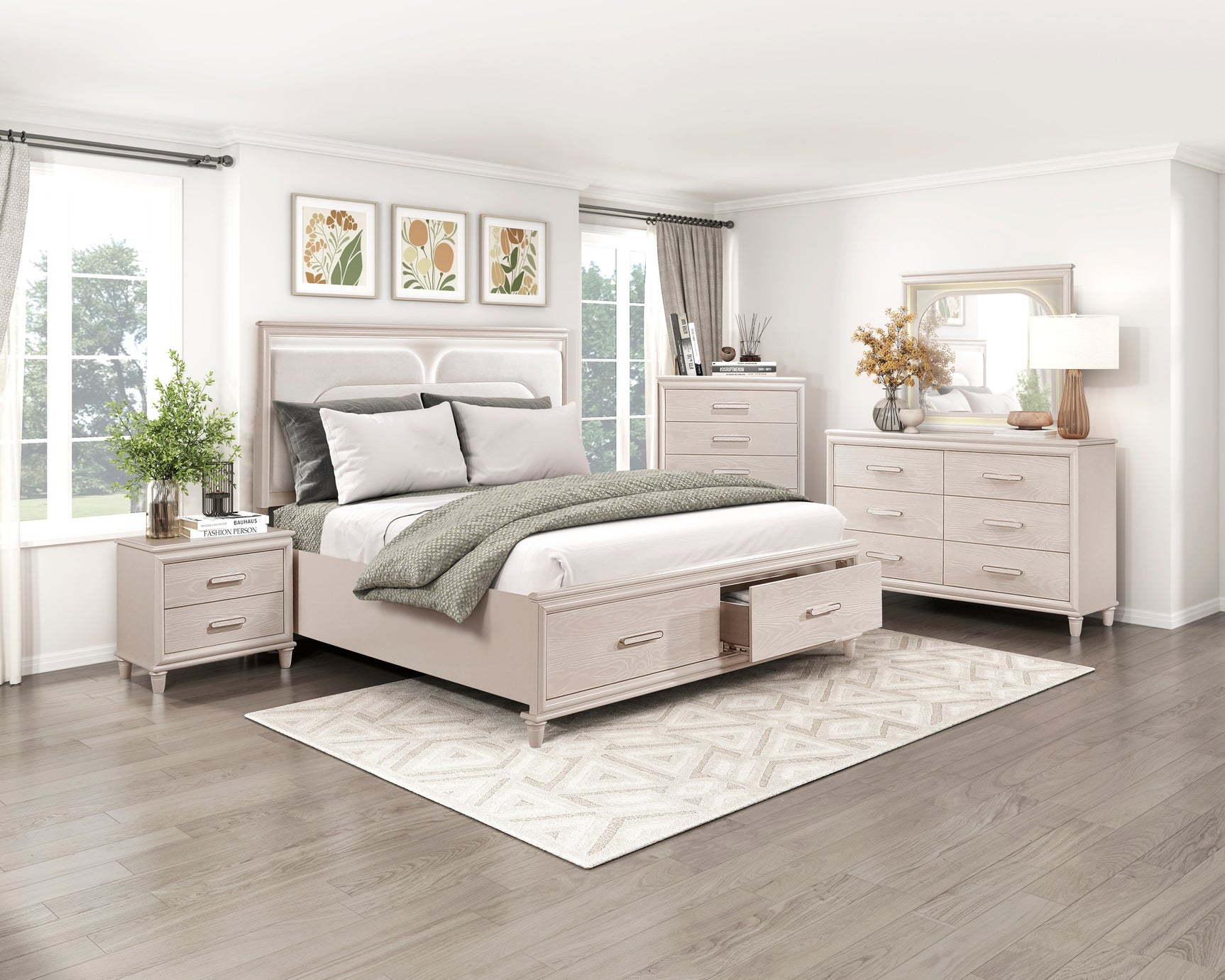 Canterbury Beige Mirror - Ornate Home